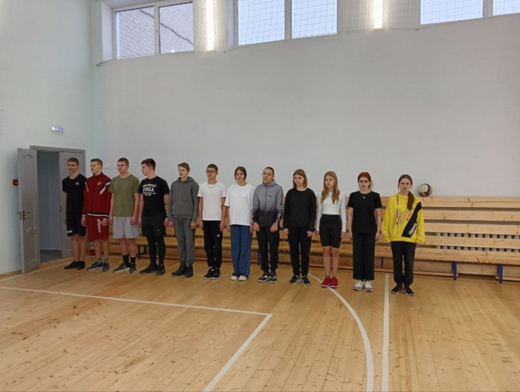 Товарищеская встреча по волейболу среди команд учащихся 9 классов.