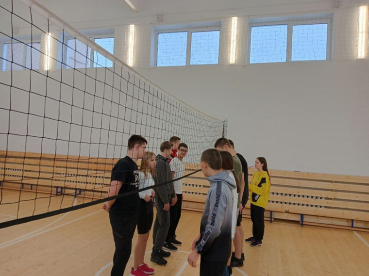 Товарищеская встреча по волейболу среди команд учащихся 9 классов.